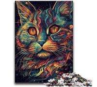1000 Piece Jigsaw Puzzles for Adults Gifts Colourful Space Cats for And from 14 Years And over Play Toys Because It Is Ideal As A Gift for The Whole Family 50x75cm