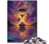 1000 Piece Jigsaw Puzzles for Adults Gifts Cosmic Hourglass Puzzles for Adults,Unique Birthday And Gifts for And Age 14 Years Up (75x50cm)