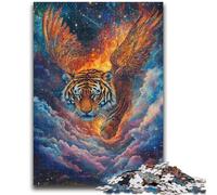 1000 Piece Jigsaw Puzzles for Adults Gifts Cosmic Tiger Adult Jigsaw,Challenging Game Gifts for Is Ideal As A Gift for The Whole Family (75x50cm)