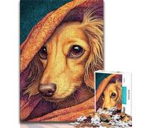 1000 Piece Jigsaw Puzzles for Adults Gifts Dachshund Adult Jigsaw,Quiz Game for Is Ideal As A Gift for The Whole Family (size 38x26cm)