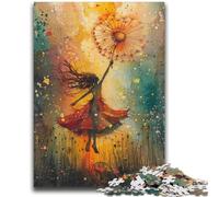 1000 Piece Jigsaw Puzzles for Adults Gifts Dandelion Girl Game Toys Every Piece Is Unique - Challenging Family Fun Game 26x38cm