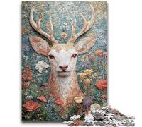 1000 Piece Jigsaw Puzzles for Adults Gifts Deer 1000 Pieces for Adults,Educational Games Home Decoration Unique Home Decor And Gifts (38x26cm)