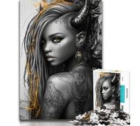 1000 Piece Jigsaw Puzzles for Adults Gifts Devil Girl 1000 Pieces for Adults,is Ideal As Gifts for The Whole Family for Age 14 26x38cm