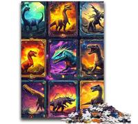 1000 Piece Jigsaw Puzzles for Adults Gifts Dinosaur Collage for Age 14+ Challenging To Complete But Fun And Humorous Great Gifts And Toys 50x75cm