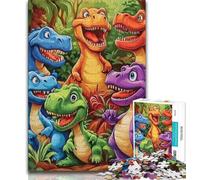 1000 Piece Jigsaw Puzzles for Adults Gifts Dinosaur,for Educational Game Challenge Toy Artists Collection,Fine Art (38x26cm)
