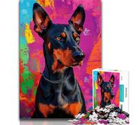 1000 Piece Jigsaw Puzzles for Adults Gifts Doberman Pinscher Adult Puzzles,Educational Stress Relief Toy Great Gifts And Toys (size 75x50cm)