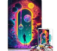 1000 Piece Jigsaw Puzzles for Adults Gifts Door to The Unknown 1000 Pieces for Adults,family Fun Games Is Ideal As A Gift for The Whole Family 75x50cm