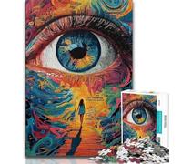 1000 Piece Jigsaw Puzzles for Adults Gifts Dream Eye Adult Jigsaw,Quiz Game for Is Ideal As A Gift for The Whole Family (size 75x50cm)