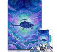 1000 Piece Jigsaw Puzzles for Adults Gifts Dream Helicopter,Help The Brain Exercise Addictive Toys to Cultivate Patience Artists Collection,Fine Art 38x26cm