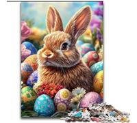 1000 Piece Jigsaw Puzzles for Adults Gifts Easter Bunny,Help The Brain Exercise Addictive Toys to Cultivate Patience Enhance Memory 50x75cm