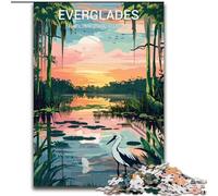 1000 Piece Jigsaw Puzzles for Adults Gifts Everglades National Park, Suitable for People Aged 14 And Above Challenging To Complete But Fun And Humorous Great Gift 50x75cm