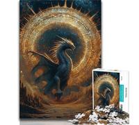 1000 Piece Jigsaw Puzzles for Adults Gifts Fantasy Dragon Wizard,Learning Educational Toys Family Games Suitable for Desktop Decoration (38x26cm)