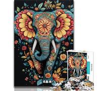 1000 Piece Jigsaw Puzzles for Adults Gifts Fantasy Elephant, Family Entertainment Toys,Educational Game for Birthday, Chrismas for And Age 14 38x26cm