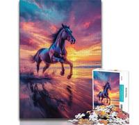 1000 Piece Jigsaw Puzzles for Adults Gifts Fantasy Horse Teenager Puzzles,Family Entertainment Toys with Matching Poster And Trivia Sheet 38x26cm