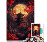 1000 Piece Jigsaw Puzzles for Adults Gifts Fantasy Japanese Temple Puzzles for Teenagers,Educational Family Game Suitable for Desktop Decoration (size 75x50cm)