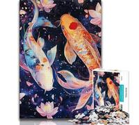 1000 Piece Jigsaw Puzzles for Adults Gifts Fantasy Koi Adult Puzzles,Educational Stress Relief Toy Great Gifts And Toys (size 38x26cm)