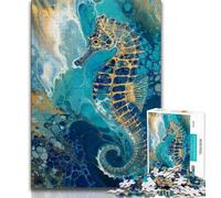 1000 Piece Jigsaw Puzzles for Adults Gifts Fantasy Seahorse Teenager Puzzles,Educational Games DIY Toys Great Gifts And Toys (size 38x26cm)