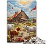 1000 Piece Jigsaw Puzzles for Adults Gifts Farm Animal 1000 Pieces for Adults,Decompressing Intellectual Educational Toy Perfect Decoration (26x38cm)