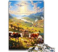 1000 Piece Jigsaw Puzzles for Adults Gifts Farm Animal Puzzles for Teenagers,Quiz Game Wall Decoration Unique Birthday And Xmas Gifts (75x50cm)