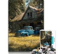1000 Piece Jigsaw Puzzles for Adults Gifts Farm Truck Puzzles for Teenagers,Educational Family Game Suitable for Desktop Decoration (size 75x50cm)