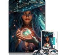1000 Piece Jigsaw Puzzles for Adults Gifts Female Wizard 1000 Pieces for Adults,is Ideal As Gifts for The Whole Family for Age 14 75x50cm