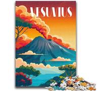 1000 Piece Jigsaw Puzzles for Adults Gifts Fiery Vesuvius Puzzles for Teenagers,deal As Gifts for The Whole Family for Ages 14+ (50x75cm)
