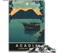 1000 Piece Jigsaw Puzzles for Adults Gifts Fishing on Jordan Pond Stress Reliever Staycation Kill Time Perfect Decoration for Age 14+ (38x52cm) 1000pcs