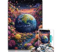 1000 Piece Jigsaw Puzzles for Adults Gifts Flower Earth,Educational Games Home Decoration for Is Ideal As A Gift for The Whole Family (38x26cm)