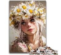 1000 Piece Jigsaw Puzzles for Adults Gifts Flower Girl Difficult Hard Gifts for Friends And Family Suitable for And 14 50X75CM