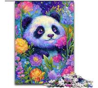 1000 Piece Jigsaw Puzzles for Adults Gifts Flower Panda Difficult Hard Gifts for Friends And Family Suitable for And 14 (size 50x75cm)