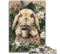 1000 Piece Jigsaw Puzzles for Adults Gifts Flowers And Rabbits Educational Games Home Decoration Educational Game for Birthday, Chrismas 50x75cm