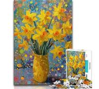 1000 Piece Jigsaw Puzzles for Adults Gifts Flowers in A Vase Painting Puzzles for Adults,Perfect for Game Nights, Colorful Toy for Home Gift (size 75x50cm)