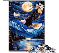 1000 Piece Jigsaw Puzzles for Adults Gifts Flying Eagle, Decompressing Intellectual Educational Toy Birthday Gift (Size 50x75cm)