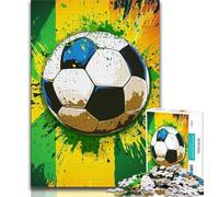 1000 Piece Jigsaw Puzzles for Adults Gifts Football,Help The Brain Exercise Addictive Toys to Cultivate Patience Enhance Memory 38x26cm