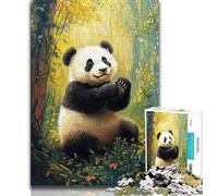1000 Piece Jigsaw Puzzles for Adults Gifts Forest Panda 1000 Pieces for Teenagers,Challenging Game Gifts for Is Ideal As A Gift for The Whole Family (size 75x50cm)