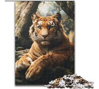 1000 Piece Jigsaw Puzzles for Adults Gifts Forest Tiger, Suitable for People Aged 14 And Above Educational Games Secret Santa Gifts (Size 50x75cm)