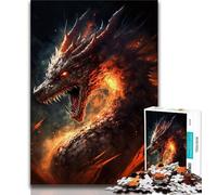 1000 Piece Jigsaw Puzzles for Adults Gifts Fury Dragpn VI Puzzles for Adults,Perfect for Game Nights, Colorful Toy for Home Gift (size 38x26cm)