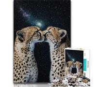 1000 Piece Jigsaw Puzzles for Adults Gifts Galaxy Cheetah 1000 Pieces for Adults,is Ideal As Gifts for The Whole Family for Age 14 75x50cm