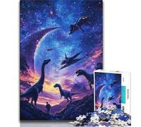 1000 Piece Jigsaw Puzzles for Adults Gifts Galaxy Dinosaur World 1000 Pieces for Adults,Decompressing Intellectual Educational Toy Perfect Decoration 26x38cm