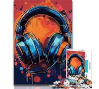 1000 Piece Jigsaw Puzzles for Adults Gifts Gaming Headset 1000 Pieces for Teenagers,Educational Games DIY Toys Great Gifts And Toys 26x38cm