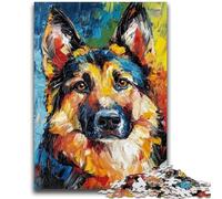1000 Piece Jigsaw Puzzles for Adults Gifts German Shepherd for Age 14 Years And over Decompressing Intellectual Educational Toy Great Gift 50x75cm