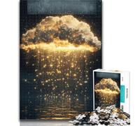 1000 Piece Jigsaw Puzzles for Adults Gifts Golden Clouds Adult Jigsaw,Game Toys Every Piece Is Unique - Challenging Family Fun Game 26x38cm