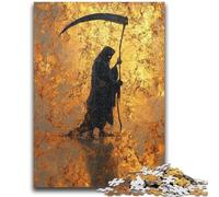 1000 Piece Jigsaw Puzzles for Adults Gifts Golden Grim Reaper Adult Puzzles,learning Educational Is Ideal As A Gift for The Whole Family (75x50cm)