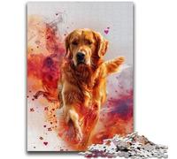 1000 Piece Jigsaw Puzzles for Adults Gifts Golden Retriever Portrait Puzzles for Teenagers,deal As Gifts for The Whole Family for Ages 14+ (50x75cm)