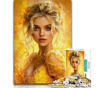 1000 Piece Jigsaw Puzzles for Adults Gifts Golden Woman,for Educational Game Challenge Toy Artists Collection,Fine Art (75x50cm)