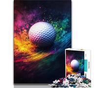 1000 Piece Jigsaw Puzzles for Adults Gifts Golf Teenager Puzzles,Family Entertainment Toys with Matching Poster And Trivia Sheet 38x26cm