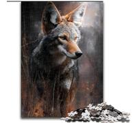 1000 Piece Jigsaw Puzzles for Adults Gifts Gray Wolf Stress Reliever Difficult Challenge Enhance Love between Couples 26x38cm