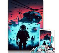1000 Piece Jigsaw Puzzles for Adults Gifts Helicopters Adult Puzzles,Staycation Kill Time with Fully Interlocking Randomly Shaped Pieces 75x50cm