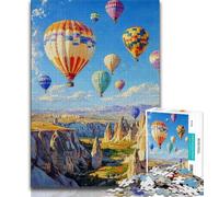 1000 Piece Jigsaw Puzzles for Adults Gifts Hot Air Balloon Teenager Puzzles,Artistic Wall Decor & Birthday Gift Idea for Friends, Home Office (size 75x50cm)