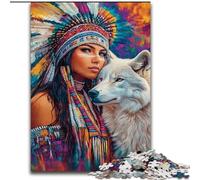 1000 Piece Jigsaw Puzzles for Adults Gifts Indian Princess, Analysis And Logic with Fully Interlocking Randomly Shaped Pieces for And Age 14 Years Up (Size 50x75cm)